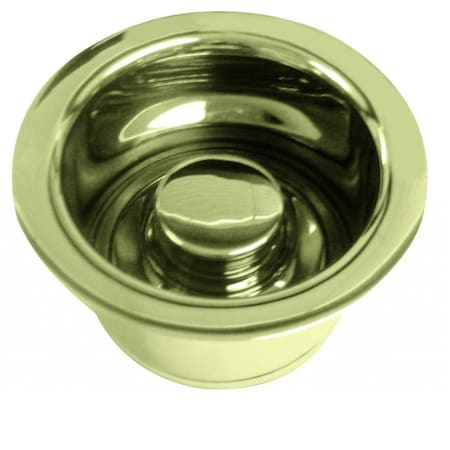 Westbrass InSinkErator Style Extra-Deep Disposal Flange and Stopper in Polished Brass D2082-01
